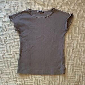 Zara Casual Taupe Women's Top Size Small